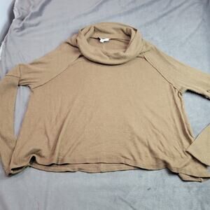 Evereve Sweater Womens Size‎ Small Brown Comfort Stretch Pull Over